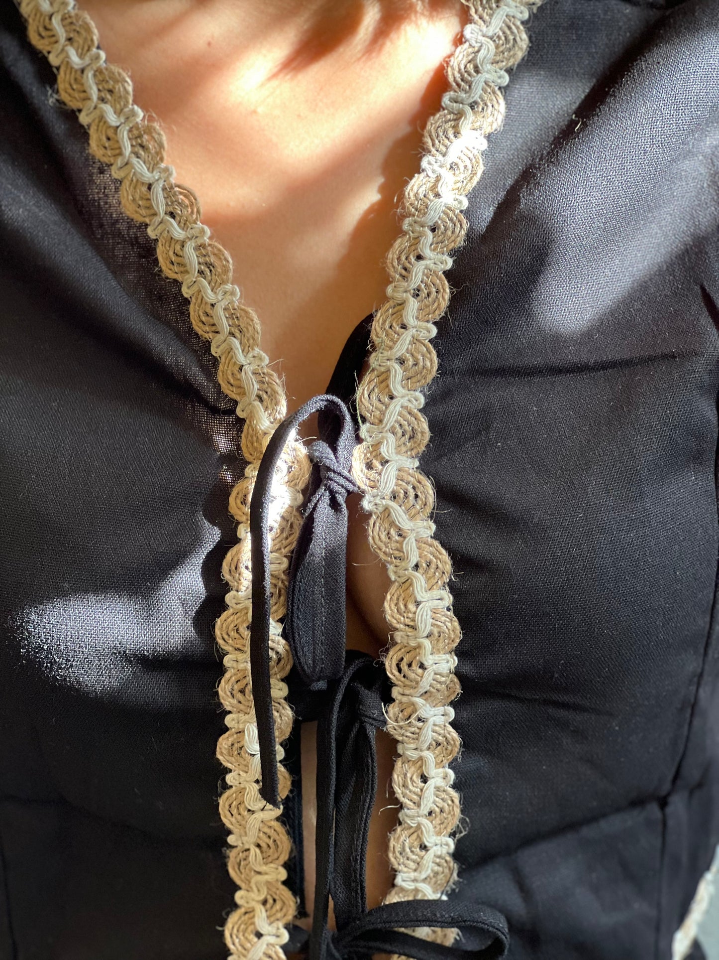Conjunto bordado De Yute