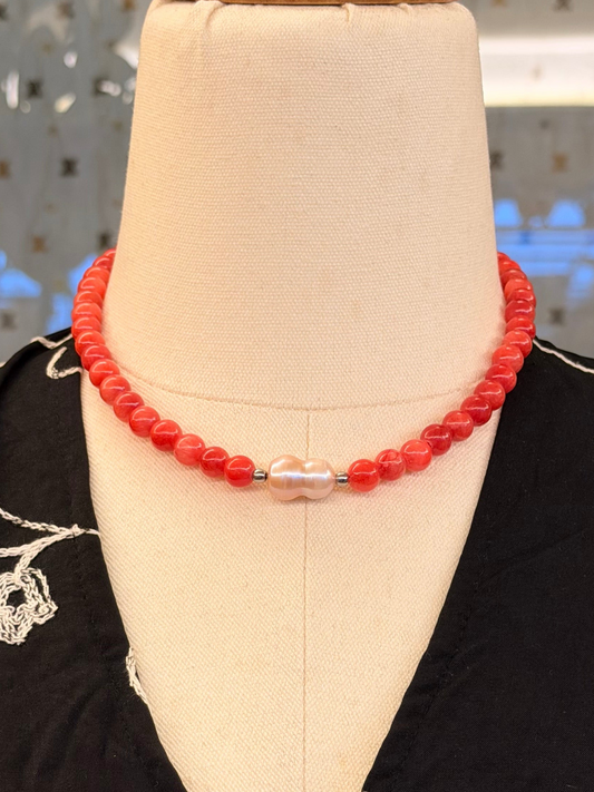Pink Jade Perla - 8mm