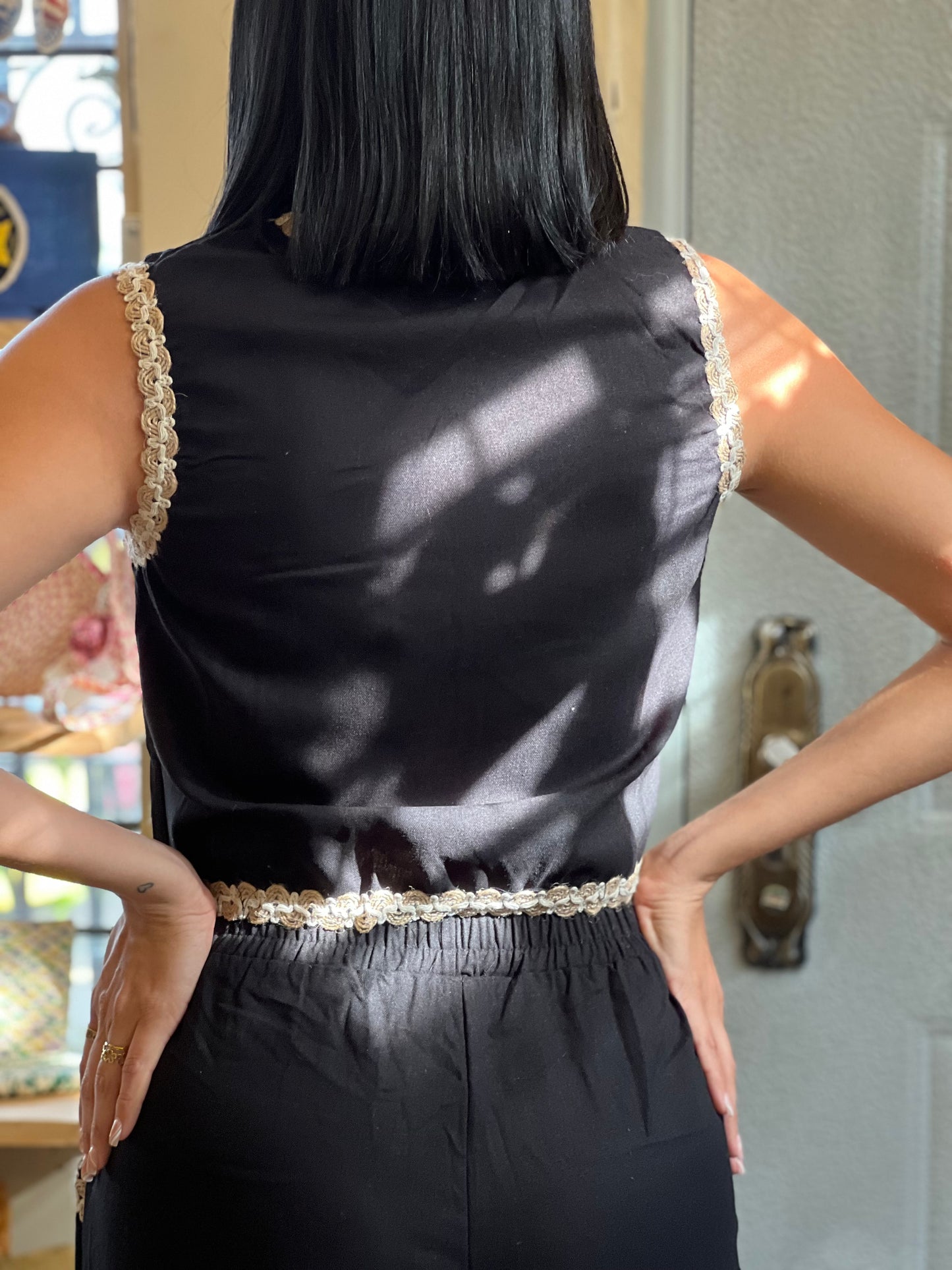 Conjunto bordado De Yute